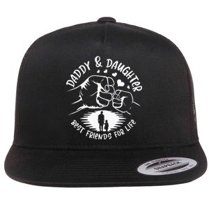 Dad And Daughter Best Friends Fathers Day Matching Dad Flat Bill Trucker Hat