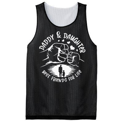 Dad And Daughter Best Friends Fathers Day Matching Dad Mesh Reversible Basketball Jersey Tank