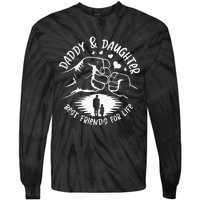 Dad And Daughter Best Friends Fathers Day Matching Dad Tie-Dye Long Sleeve Shirt