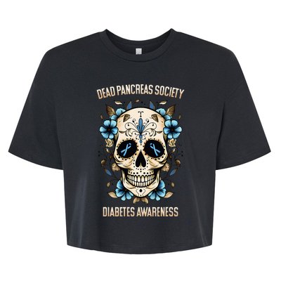 Diabetes Awareness Dead Pancreas Society Bella+Canvas Jersey Crop Tee