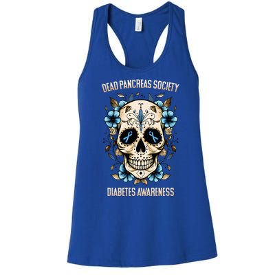 Diabetes Awareness Dead Pancreas Society Women's Racerback Tank