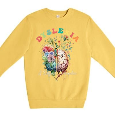 Dyslexia A Different Perspective Dyslexia Specialist Teacher Premium Crewneck Sweatshirt