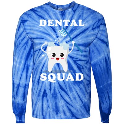 Dental Assistant Dentist Student Dental Squad Gift Funny Gift Tie-Dye Long Sleeve Shirt