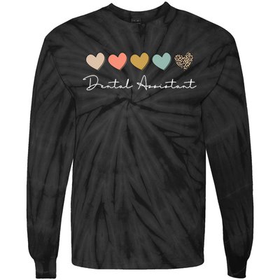 Dental Assistant Dental Hygienist Dentist Appreciation Tie-Dye Long Sleeve Shirt