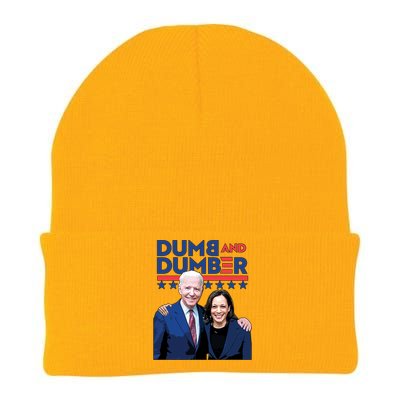 Dumb And Dumber Anti Biden Harris Pro Trump Maga Pro American Knit Cap Winter Beanie