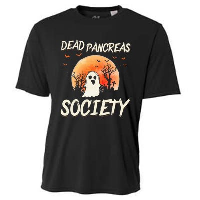 Diabetes Awareness Dead Pancreas Society Halloween Ghost Cooling Performance Crew T-Shirt