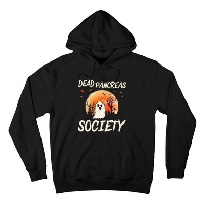 Diabetes Awareness Dead Pancreas Society Halloween Ghost Hoodie