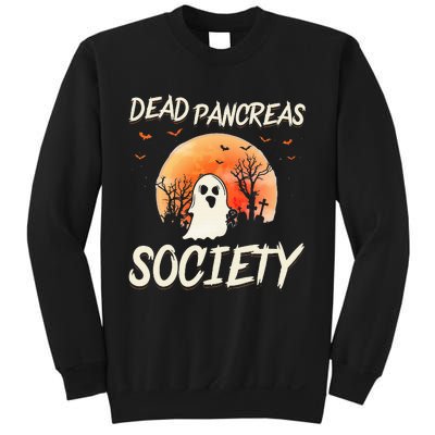 Diabetes Awareness Dead Pancreas Society Halloween Ghost Sweatshirt