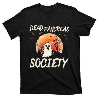 Diabetes Awareness Dead Pancreas Society Halloween Ghost T-Shirt