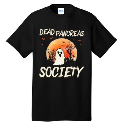 Diabetes Awareness Dead Pancreas Society Halloween Ghost Tall T-Shirt