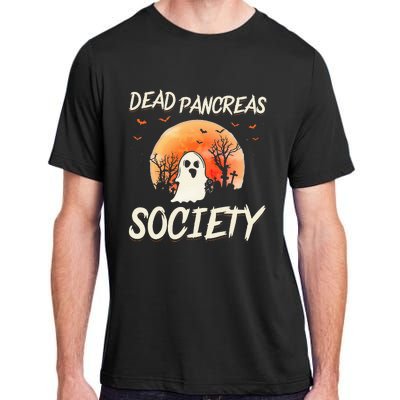 Diabetes Awareness Dead Pancreas Society Halloween Ghost Adult ChromaSoft Performance T-Shirt