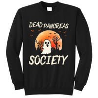 Diabetes Awareness Dead Pancreas Society Halloween Ghost Tall Sweatshirt