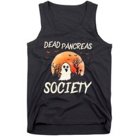 Diabetes Awareness Dead Pancreas Society Halloween Ghost Tank Top