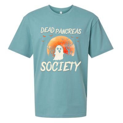 Diabetes Awareness Dead Pancreas Society Halloween Ghost Sueded Cloud Jersey T-Shirt