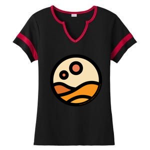 Dune Arrakis Desert. Ladies Halftime Notch Neck Tee