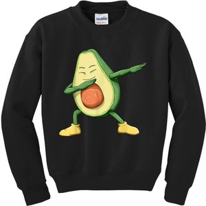 Dabbing Avocado Dab Avocado Dabbing Avocado Lovers Kids Sweatshirt