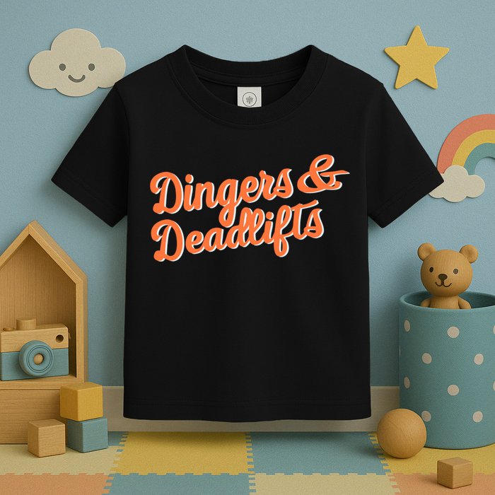 Dingers And Deadlifts Toddler T-Shirt