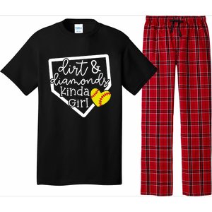 Dirt And Diamonds Kinda Girl Baseball Softball Mom Meaningful Gift Pajama Set