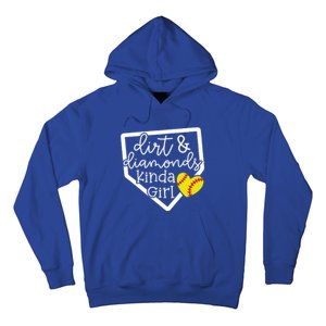 Dirt And Diamonds Kinda Girl Baseball Softball Mom Meaningful Gift Hoodie