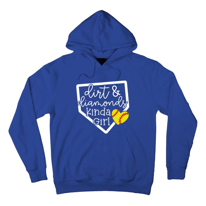 Dirt And Diamonds Kinda Girl Baseball Softball Mom Meaningful Gift Hoodie