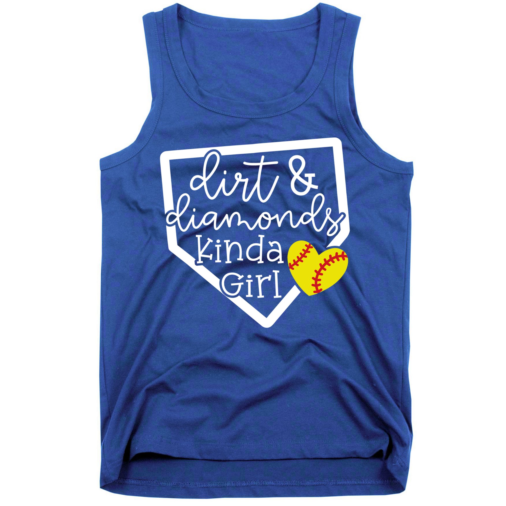 Dirt And Diamonds Kinda Girl Baseball Softball Mom Meaningful Gift Tank Top