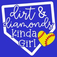 Dirt And Diamonds Kinda Girl Baseball Softball Mom Meaningful Gift Toddler T-Shirt