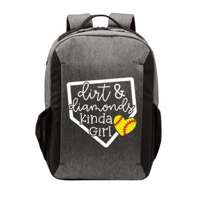 Dirt And Diamonds Kinda Girl Baseball Softball Mom Meaningful Gift Vector Backpack