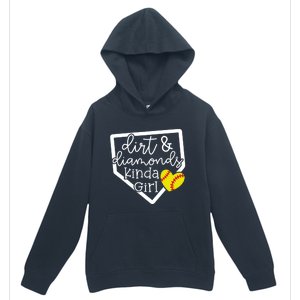 Dirt And Diamonds Kinda Girl Baseball Softball Mom Meaningful Gift Urban Pullover Hoodie