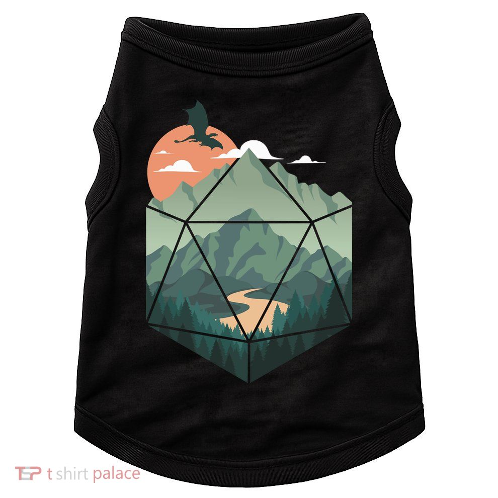 D20 Art Dungeons Lover Fantasy Gaming Doggie Tank