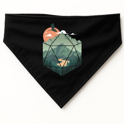 D20 Art Dungeons Lover Fantasy Gaming USA-Made Doggie Bandana