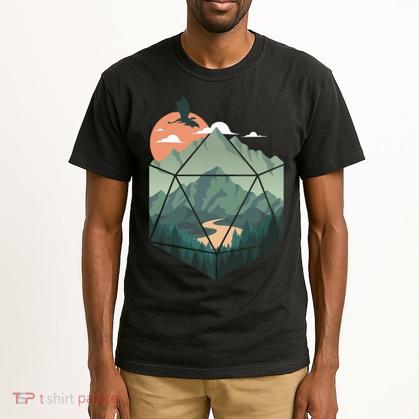 D20 Art Dungeons Lover Fantasy Gaming Tall T-Shirt