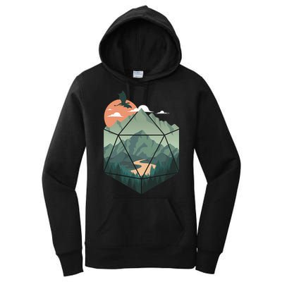 D20 Art Dungeons Lover Fantasy Gaming Women's Pullover Hoodie