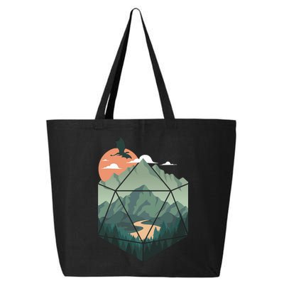 D20 Art Dungeons Lover Fantasy Gaming 25L Jumbo Tote