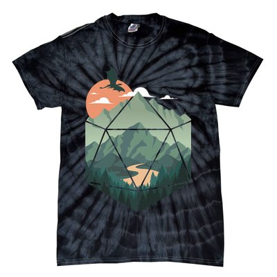 D20 Art Dungeons Lover Fantasy Gaming Tie-Dye T-Shirt