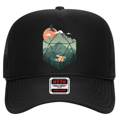 D20 Art Dungeons Lover Fantasy Gaming Trucker Hat