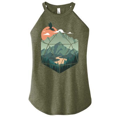 D20 Art Dungeons Lover Fantasy Gaming Women's Perfect Tri Rocker Tank