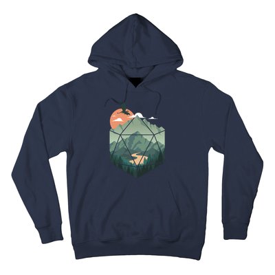 D20 Art Dungeons Lover Fantasy Gaming Hoodie