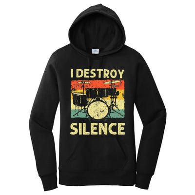 Drumming Art Drumline Drum Set Drummer Women's Pullover Hoodie