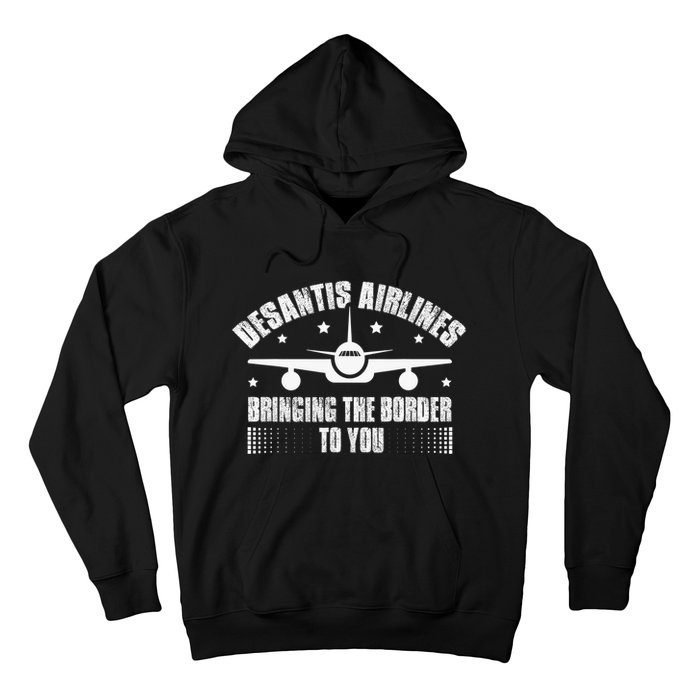 Desantis Airlines Distress Flag Bringing The Border To You Hoodie