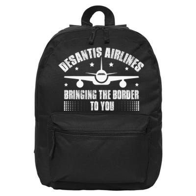 Desantis Airlines Distress Flag Bringing The Border To You 16 in Basic Backpack