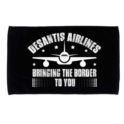 Desantis Airlines Distress Flag Bringing The Border To You Microfiber Hand Towel