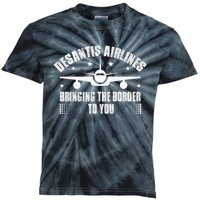 Desantis Airlines Distress Flag Bringing The Border To You Kids Tie-Dye T-Shirt