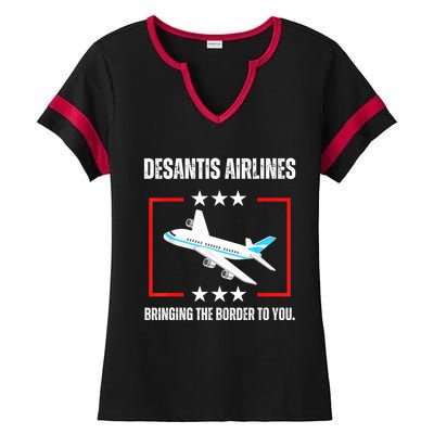 DeSantis Airlines Ladies Halftime Notch Neck Tee