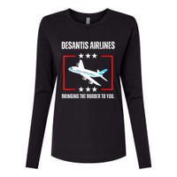 DeSantis Airlines Womens Cotton Relaxed Long Sleeve T-Shirt