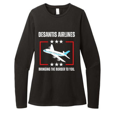 DeSantis Airlines Womens CVC Long Sleeve Shirt