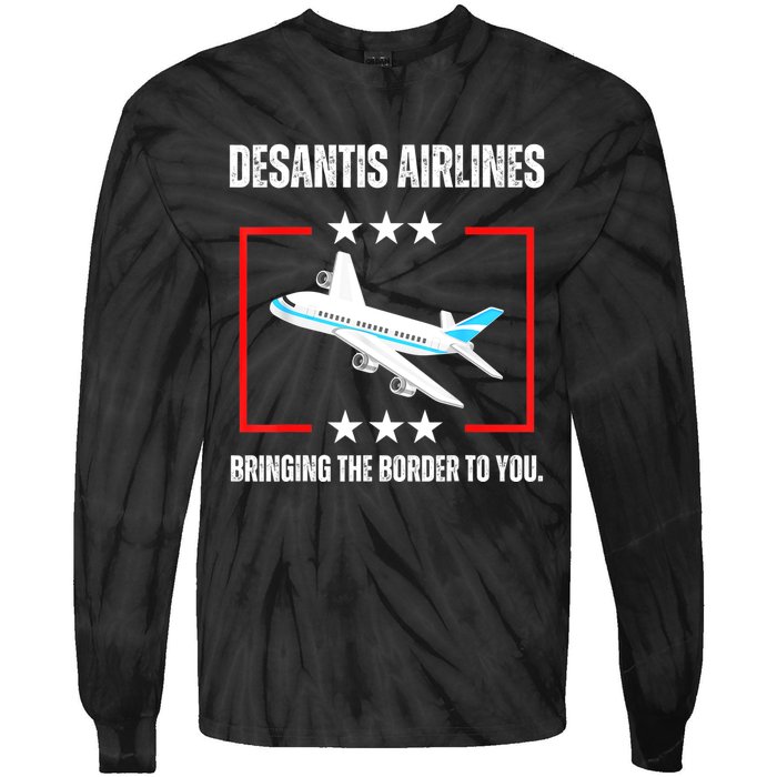 DeSantis Airlines Tie-Dye Long Sleeve Shirt