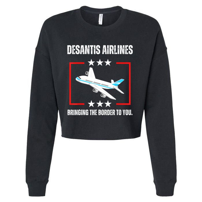 DeSantis Airlines Cropped Pullover Crew