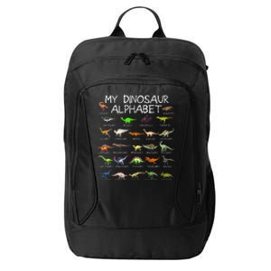 Dinosaur Alphabet Dino ABC For Kids Men Women Dinosaur City Backpack