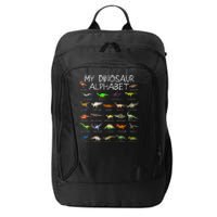 Dinosaur Alphabet Dino ABC For Kids Men Women Dinosaur City Backpack