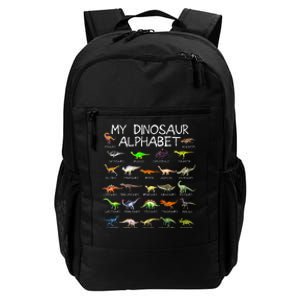 Dinosaur Alphabet Dino ABC For Kids Men Women Dinosaur Daily Commute Backpack